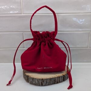 Fenty Beauty Limited Edition Mini Cosmetic Bag - Cherry Red With Drawstring